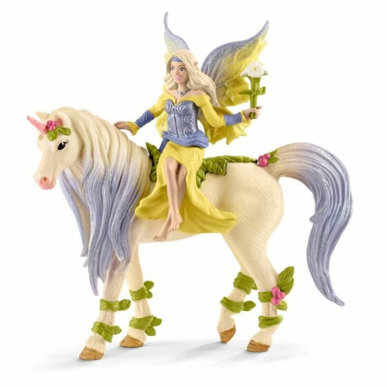 Фигурка Schleich Action Figure Fairy with the Flower Unicorn Modern (Фея с Единорогом Цветочным)