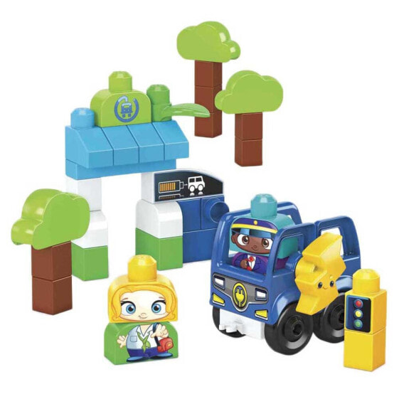 Конструктор MEGA BLOKS Green Town Charge & Go Bus Building Set.