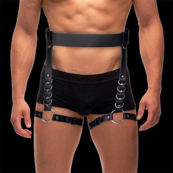 Костюм для БДСМ INTOYOU BDSM LINE Didier Leg and Waist Bondage Harness Adjustable