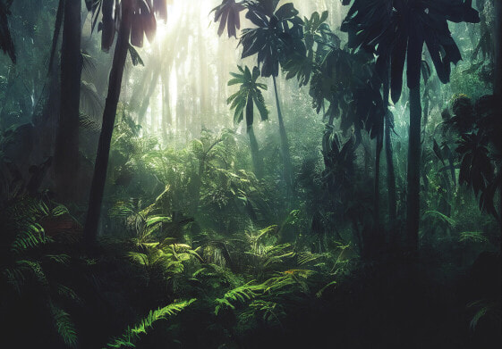 Vlies Fototapete Dschungel Wald Natur