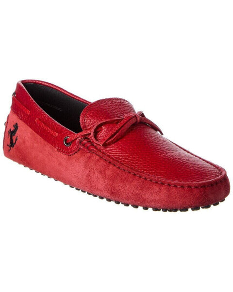 Tod’S X Ferrari New Gommini Suede & Leather Loafer Men's