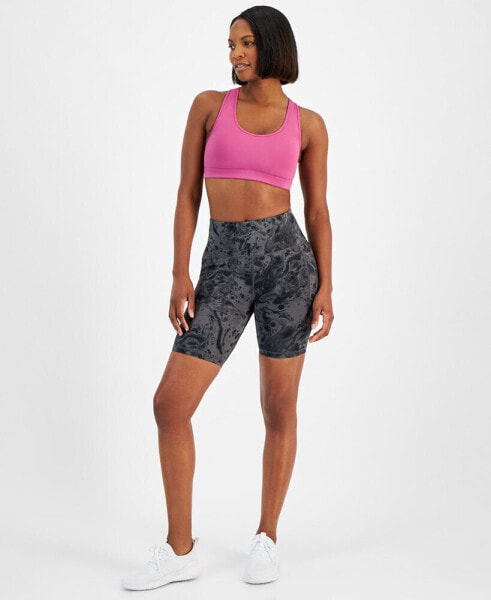 Women's Water-Bubbles Bike Shorts, Created for Macy's