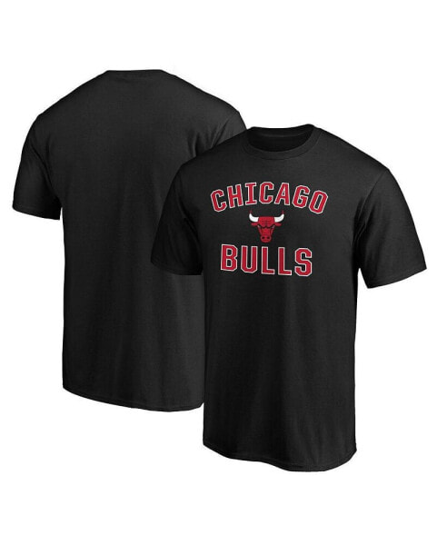 Men's Black Chicago Bulls Victory Arch T-shirt