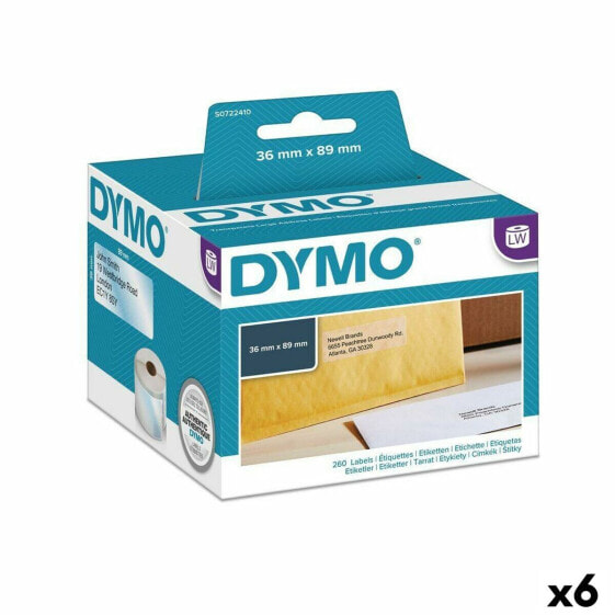 Этикетки для принтера Dymo 89 x 36 mm LabelWriter™ Прозрачный (6 штук)