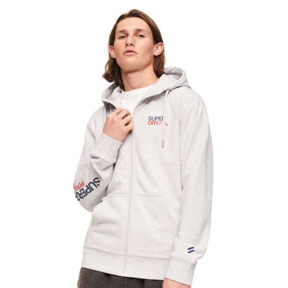 SUPERDRY Sportswear Logo Loose full zip sweatshirt