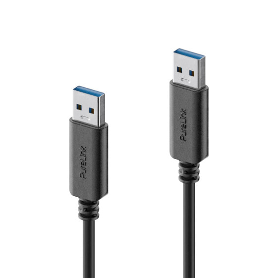 PureLink IS2411-010 - 1 m - USB A - USB A - USB 3.2 Gen 2 (3.1 Gen 2) - 10000 Mbit/s - Black