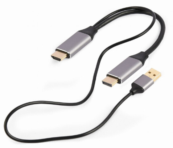 Gembird A-HDMIM-DPM-01, 2 m, HDMI Type A (Standard), DisplayPort, Male, Female, Straight