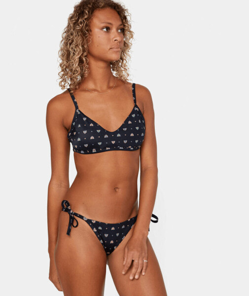 RVCA 282892 Women Mid Rise French Cut Bikini Bottom - Foulard French, Size Large