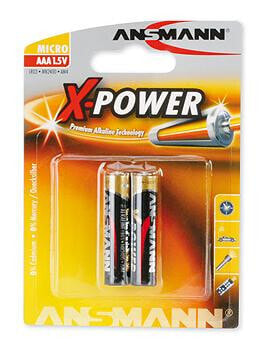 Ansmann 5015603 - Single-use battery - AAA - Alkaline - 1.5 V - 2 pc(s) - Black