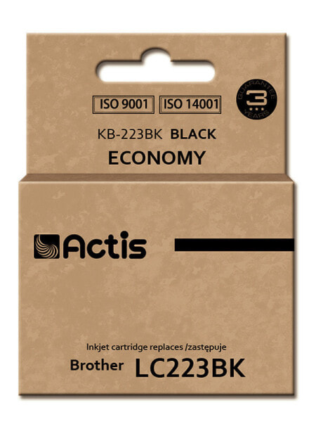 Actis KB-223BK ink (replacement for Brother LC223BK; Standard; 16 ml; black) - Standard Yield - Pigment-based ink - 16 ml - 1 pc(s) - Single pack