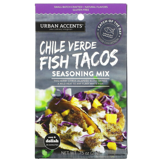 Seasoning Mix, Chile Verde Fish Tacos, 0.75 oz (21 g)