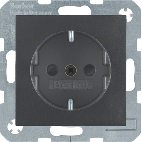Berker 47231606 - Type F - Anthracite - Thermoplastic - IP20 - 250 V - 16 A