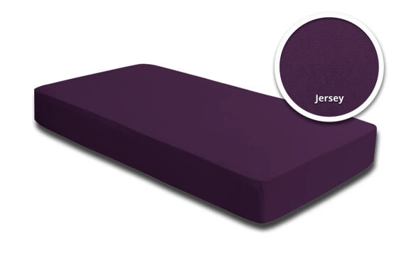 Простыня One-Home Jersey фиолетового цвета 120x200 см