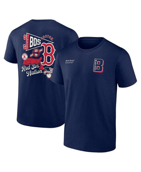 Men's Navy Boston Red Sox Split Zone T-Shirt