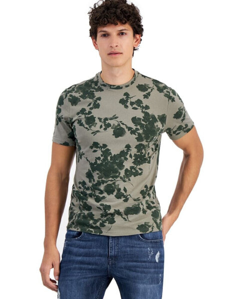Men's Watercolor Floral T-Shirt, Created for Macy's