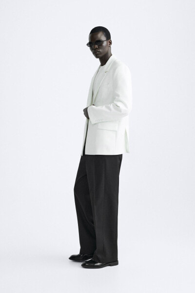 Straight fit suit trousers