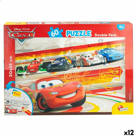 Детский паззл Cars Двухстороннее 60 Предметы 50 x 35 cm (12 штук)