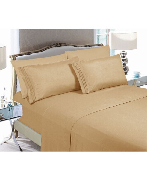 Luxury Soft Solid 6 Pc. Sheet Set, California King