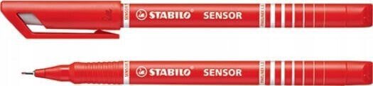 Stabilo Fineliner Stabilo Sensor 189, 0,3 mm, rød, æske a 10 stk.