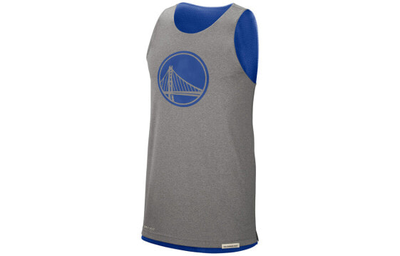 Nike NBA金州勇士队双面穿篮球背心 男款 灰蓝色 / Майка Nike NBA CN0711-495