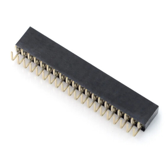 Female socket 2x20 raster 2.54mm for Raspberry Pi - angled