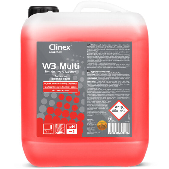 Чистящее средство для ухода за сантехникой Clinex W3 Multi 5L