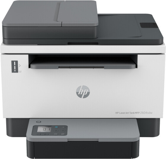 HP LaserJet Tank MFP 2604sdw Printer - Black and white - Printer for Business - Two-sided printing; Scan to email; Scan to PDF - Laser - Mono printing - 600 x 600 DPI - A4 - Direct printing - Black - Grey