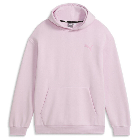 Puma Elevated Full Length Logo Hoodie Mens Pink Casual Outerwear 67407962