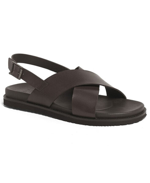 Men's Cancum Cross Strap Comfort Sandals