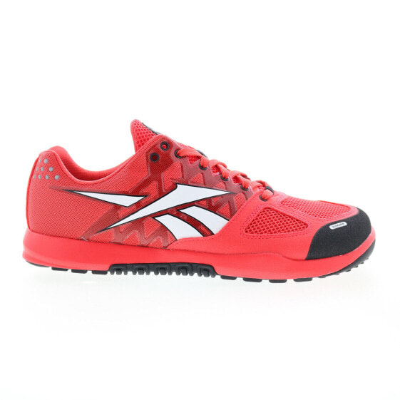 Reebok Nano 2.0 Mens Red Canvas Lace Up Athletic Cross Training Shoes