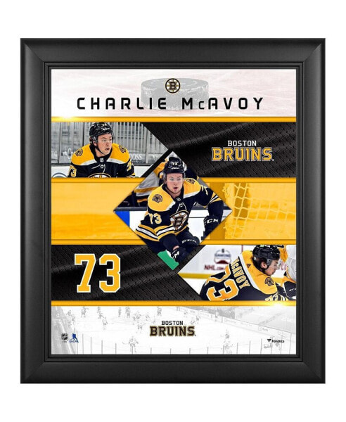 Charlie McAvoy Boston Bruins Framed 15" x 17" Stitched Stars Collage