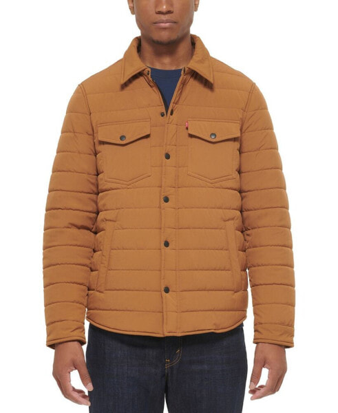 Men's Quilted Shirt Jacket