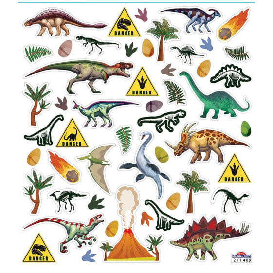 GLOBAL GIFT Classy Dinosaurs Stickers