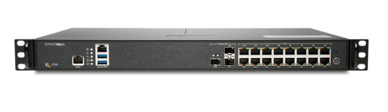 SonicWALL NSA 2700 - 5500 Mbit/s - 2.1 Gbit/s - 800 Mbit/s - 73.32 BTU/h - 3DES - 128-bit AES - 192-bit AES - 256-bit AES - DES - MD5 - SHA-1 - TCP/IP - UDP - ICMP - HTTP - HTTPS - IPSec - ISAKMP/IKE - SNMP - DHCP - PPPoE - L2TP - PPTP - RADIUS - IEEE 802.3