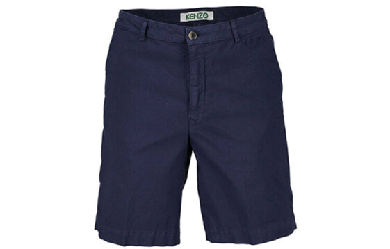 KENZO 高田贤三 刺绣Logo五分裤短裤 男款 深蓝色 / Шорты Casual_Shorts KENZO 5PA600-1TF-77