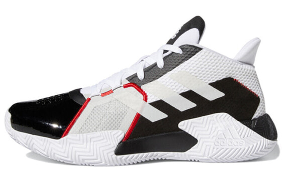 adidas Court Vision 2 防滑减震耐磨 低帮 复古篮球鞋 男款 白黑红 / Кроссовки Adidas Court Vision 2 FZ3765