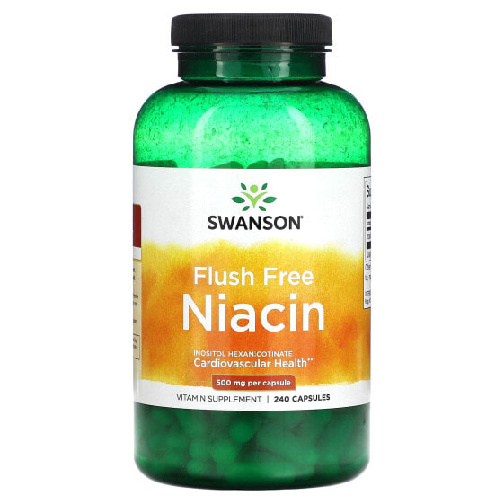 Flush Free Niacin, 500 mg, 240 Capsules