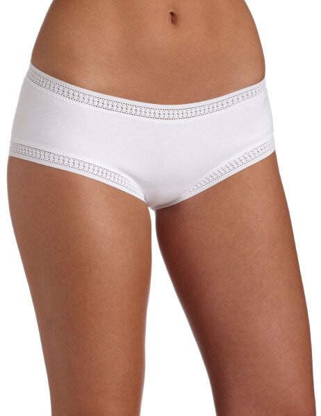 OnGossamer 292008 Women Cabana Cotton Panty boy Shorts Panties, White, Medium US