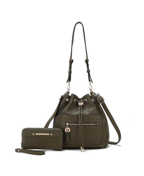 Larissa Women's Bucket Bag with Wallet by Mia K