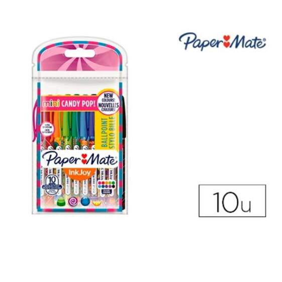 Ручка с жидкими чернилами Paper Mate 2022692 Фиолетовый Разноцветный (10 штук)