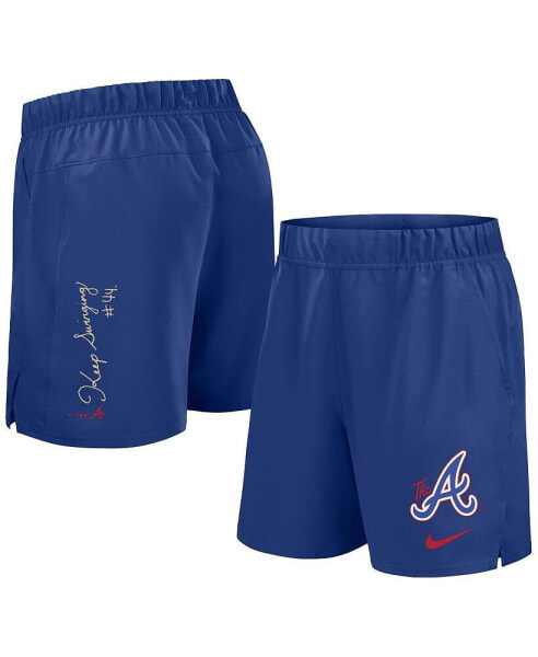 Men's Royal Atlanta Braves 2024 City Connect Woven Victory Performance Shorts