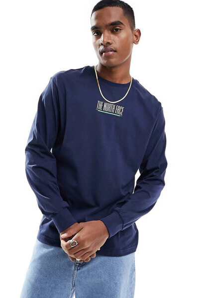 The North Face 1966 Heritage logo long sleeve t-shirt in navy