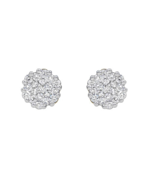 Серьги LuvMyJewelry Round Cut Natural Diamond