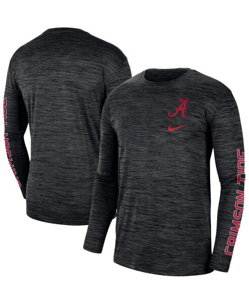 Men's Black Alabama Crimson Tide Velocity Legend Team Performance Long Sleeve T-shirt