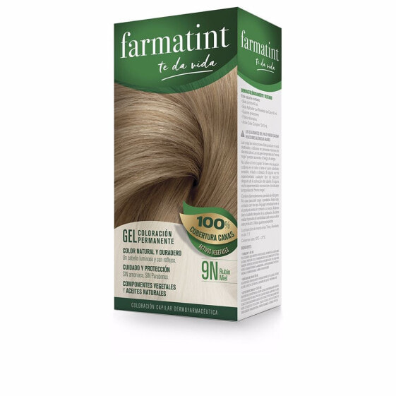 Farmatint	Permanent Coloring Gel No. 9 N Перманентная краска для волос на растительной основе и маслах без аммиака, оттенок медово-русый