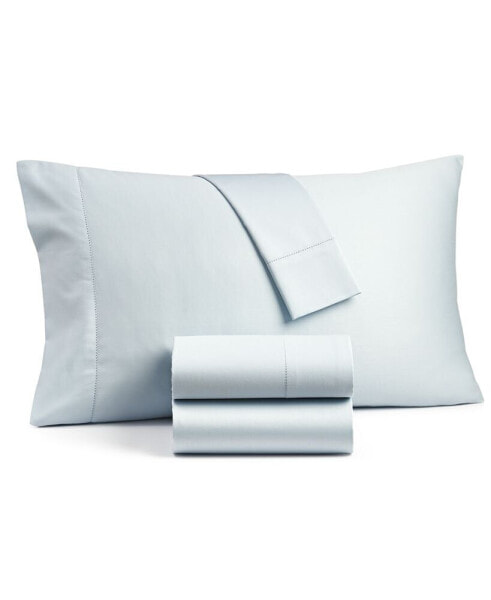 Solid 550 Thread Count 100% Cotton 3-Pc. Sheet Set, Twin XL, Created for Macy's