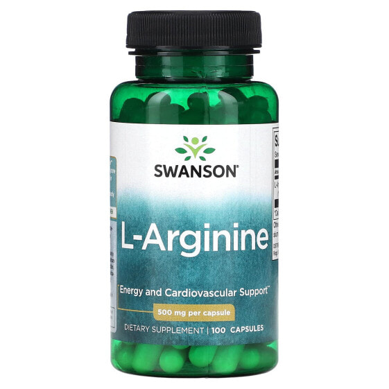 Аминокислоты Swanson L-Аргинин Максимальная Сила 850 мг, 90 капсул