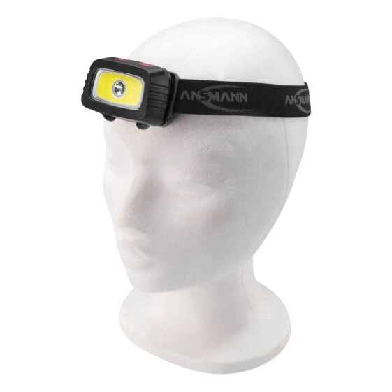 Ansmann HD200B - Headband flashlight - Black - Gray - Acrylonitrile butadiene styrene (ABS) - IP44 - LED - 1 lamp(s)