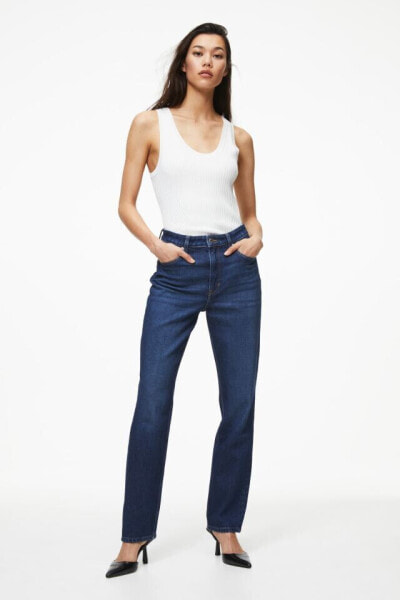 Slim Straight Ultra High Jeans