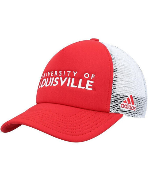 Men's Red Louisville Cardinals Foam Trucker Snapback Hat